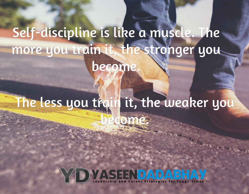 self discipline is a muscle